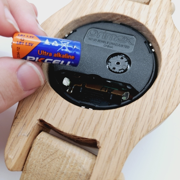 VINTAGE | handmade wooden watch wall clock - Picture 9 of 10